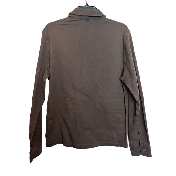 Jack & Jones Produkt Twill Lightweight Utility Overshirt Jacket in Brown - Picture 2 of 9